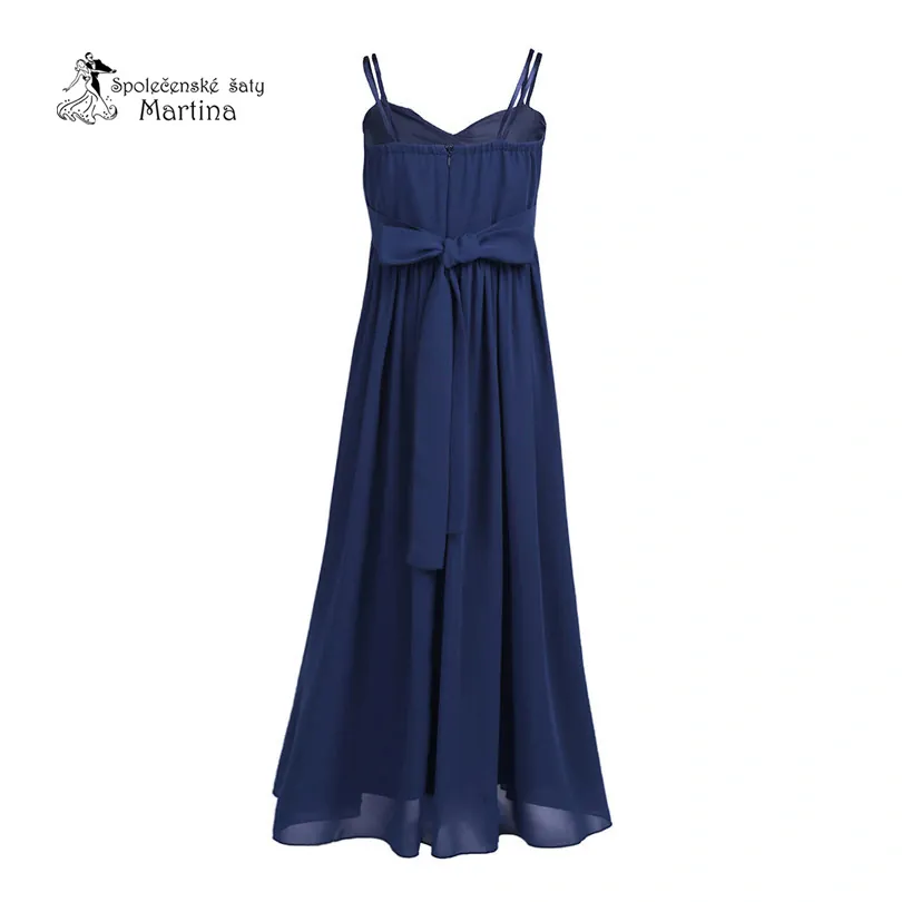 Elegantní dívčí šaty "Ljuba" - tmavě modré  vel. 6