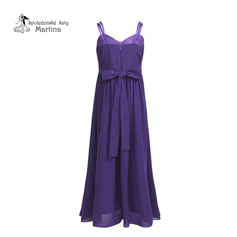 Elegantní dívčí šaty "Ljuba" - fialové  vel. 4