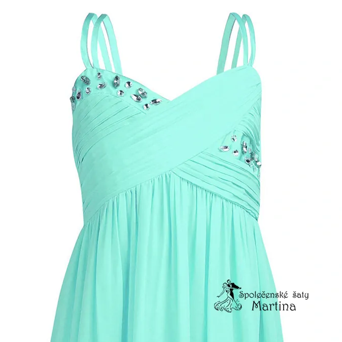 Elegantní dívčí šaty "Ljuba" - mint  vel. 6