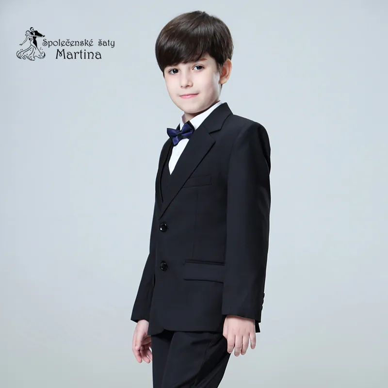 3-dílný oblek 1,5-13 let - černý