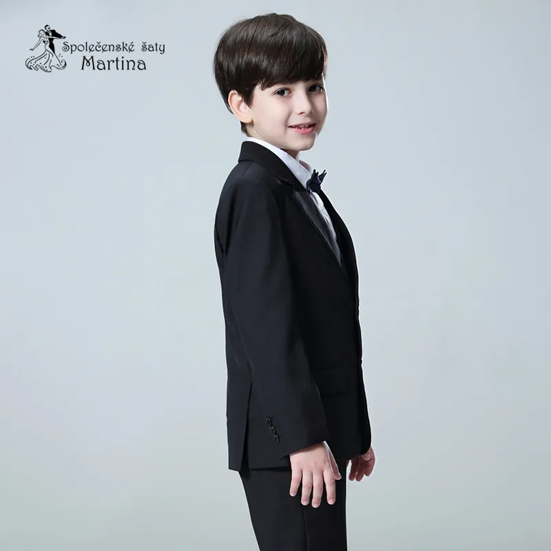 3-dílný oblek 1,5-13 let - černý