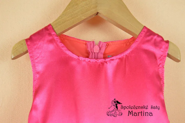 Dívčí šaty "Fanynka" - fuchsiové - vel. 4-5