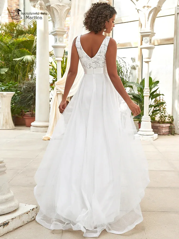 Mléčné asymetrické šaty "Iris" 