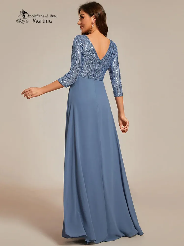 Dusty navy společenské šaty "Mackenzie"