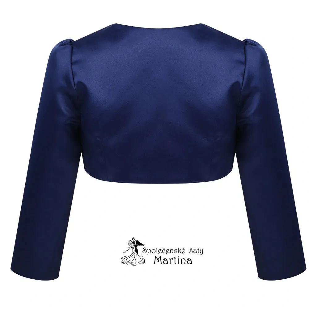 Bolerko k dívčím šatům - tmavě modré