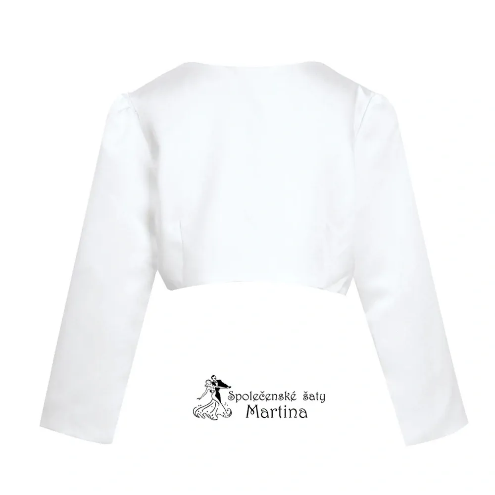 Bolerko k dívčím šatům - bílé