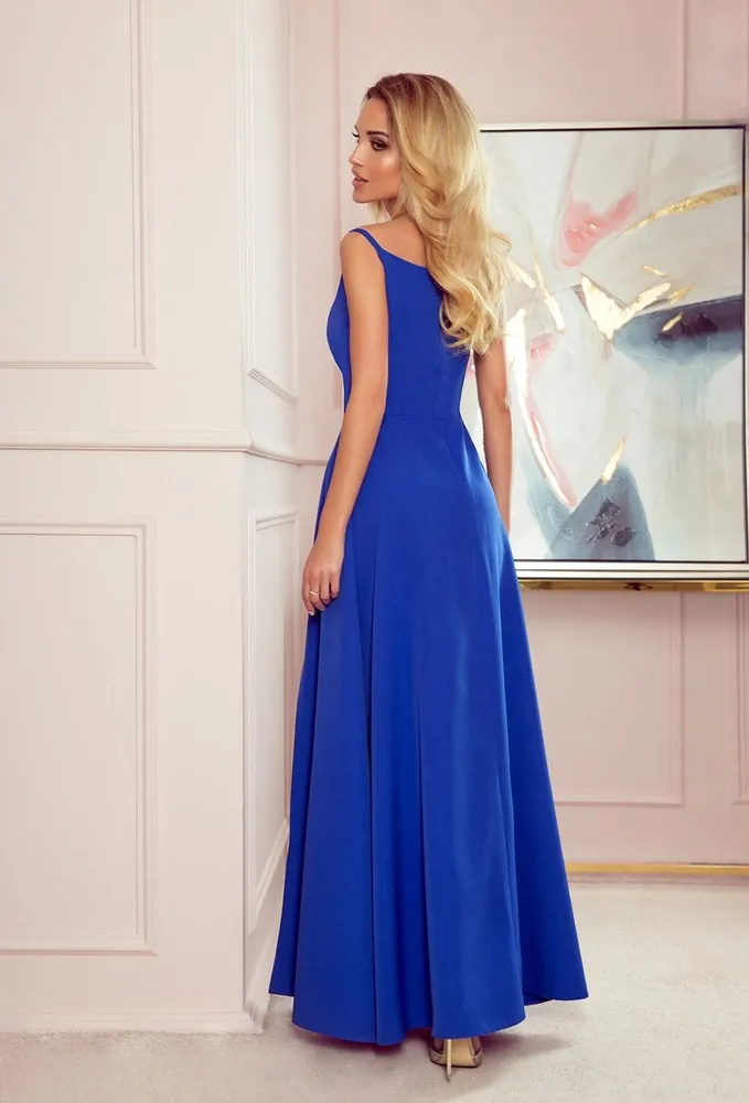 Elegantní modré dlouhé šaty "Betty" 