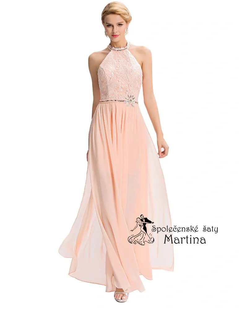 Světle růžové společenské šaty "Shanna"