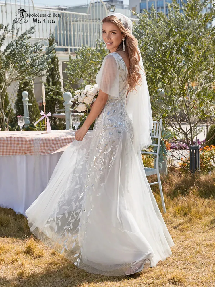 Bílé svatební šaty "Kim"