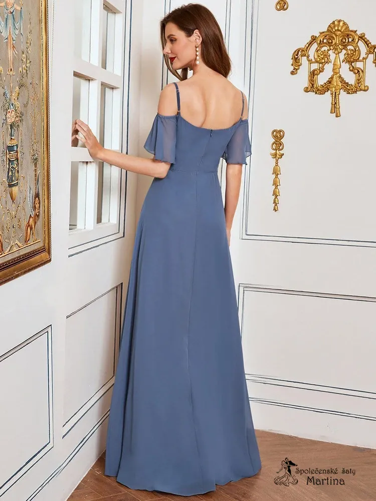 Dusty navy šaty pro družičku či svatebního hosta "Alisia"