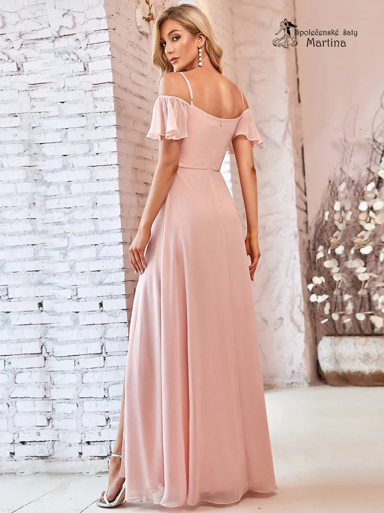 Růžové šaty pro družičku či svatebního hosta "Alisia"