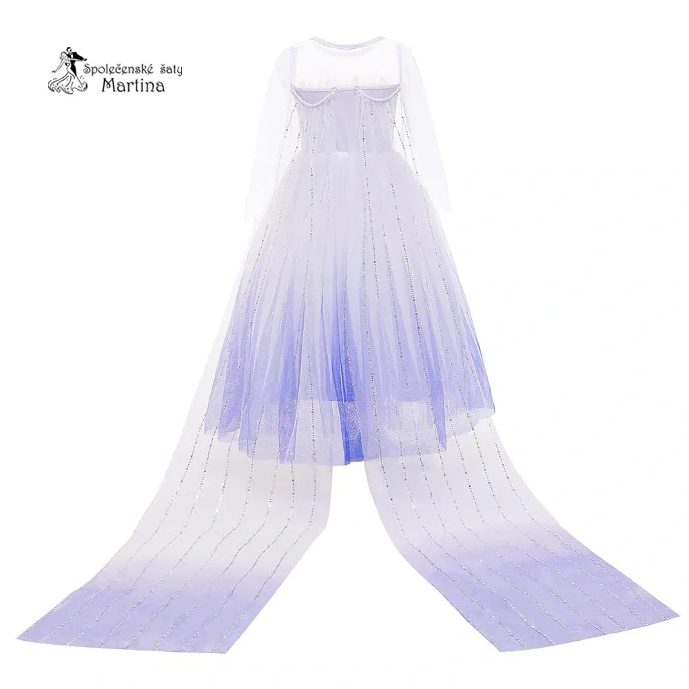 Fialové šaty pro princezny "Tánička" 3-10 let 