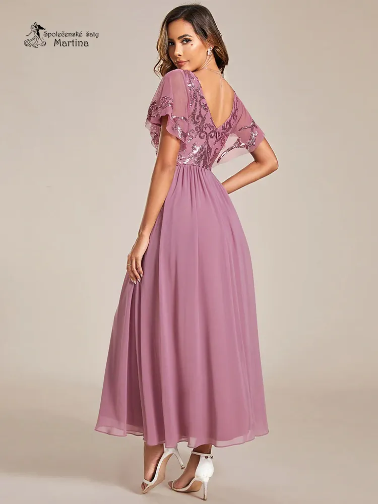 Starorůžové šaty pro svatební matku "Loris"