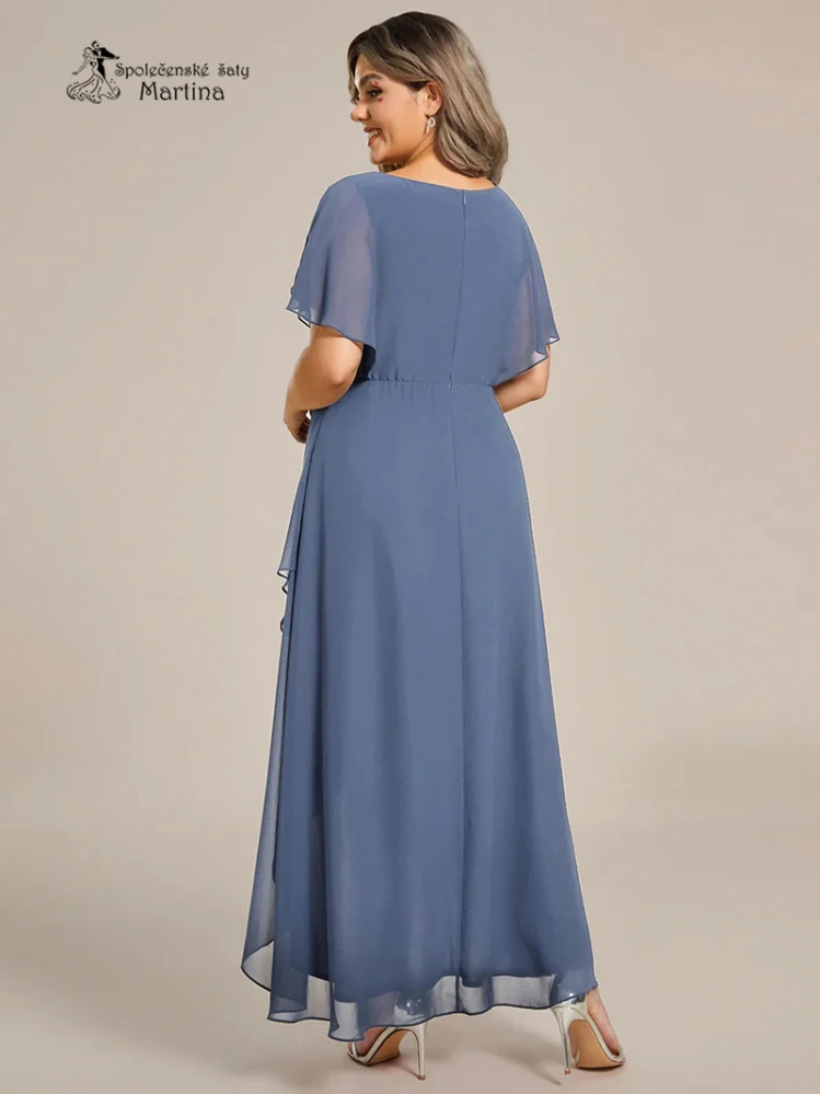 Staromodré asymetrické plus size šaty "Calante"
