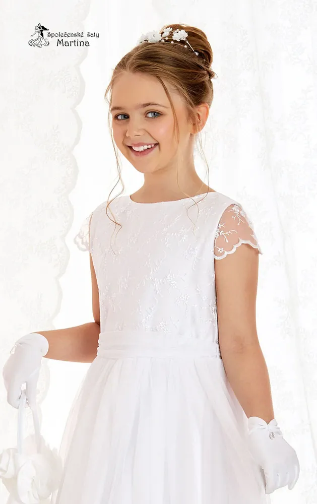 Šaty pro družičky či k 1. svatému přijímání "Angie" 6-14 let 