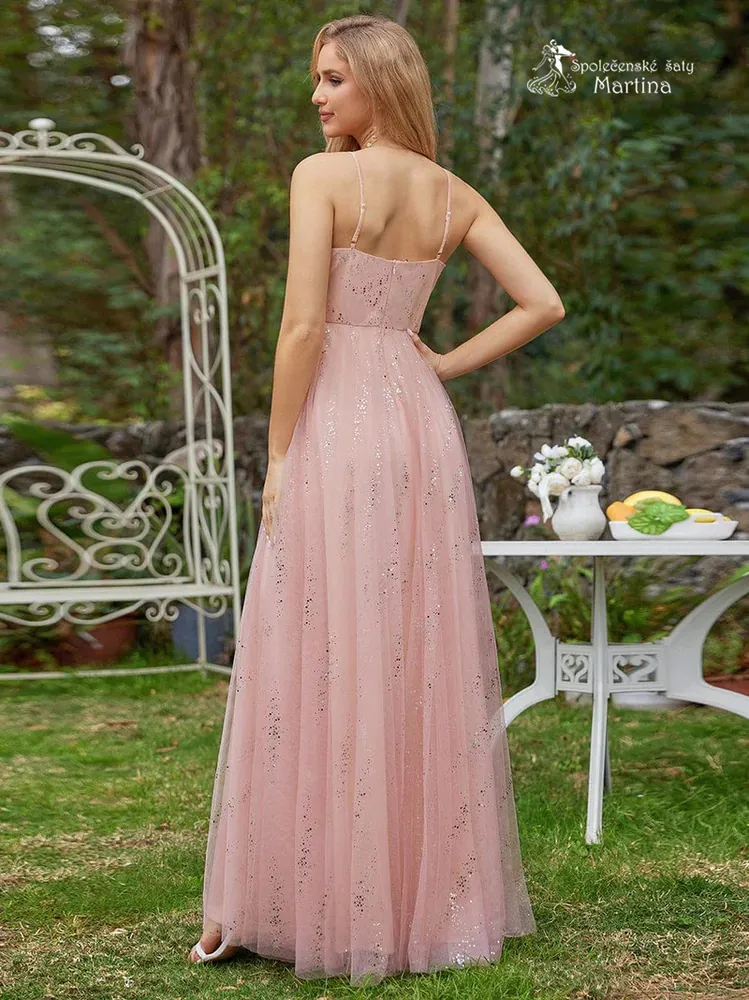 Světle růžové šaty pro družičku či svatebčanku "Noemi"