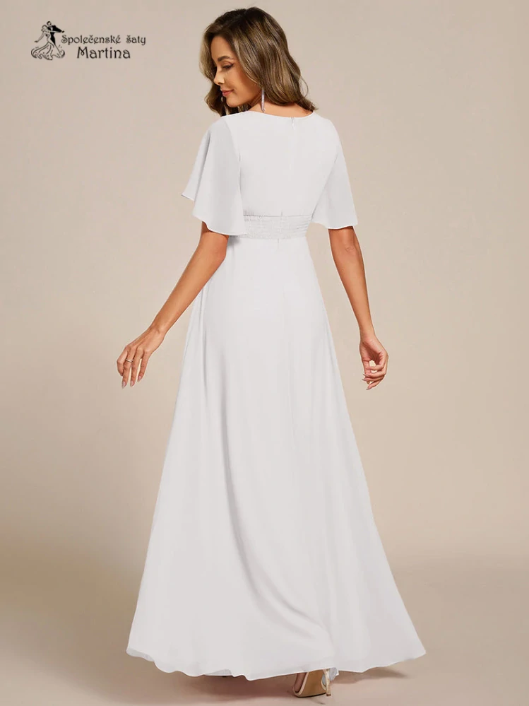 Bílé dlouhé svatební šaty "Rosalinda"