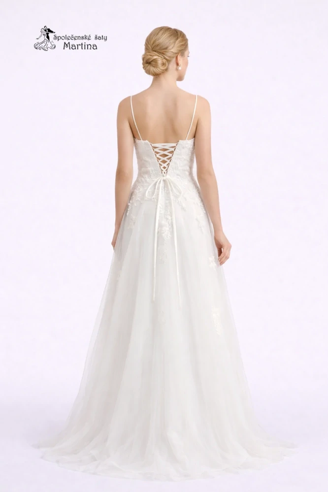 Svatební šaty "Hope" s krajkovým živůtkem a tylovou sukní