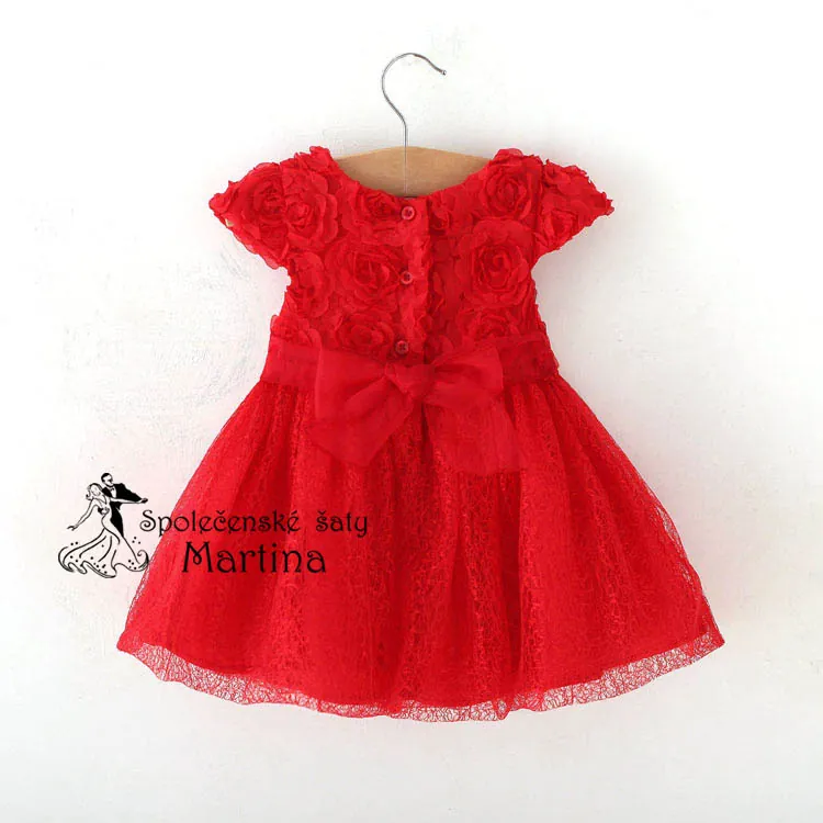 Dívčí šaty "Sonička" 0-24 měs. - červené