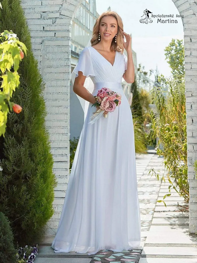 Svatební šifonové šaty "Camila" antického střihu