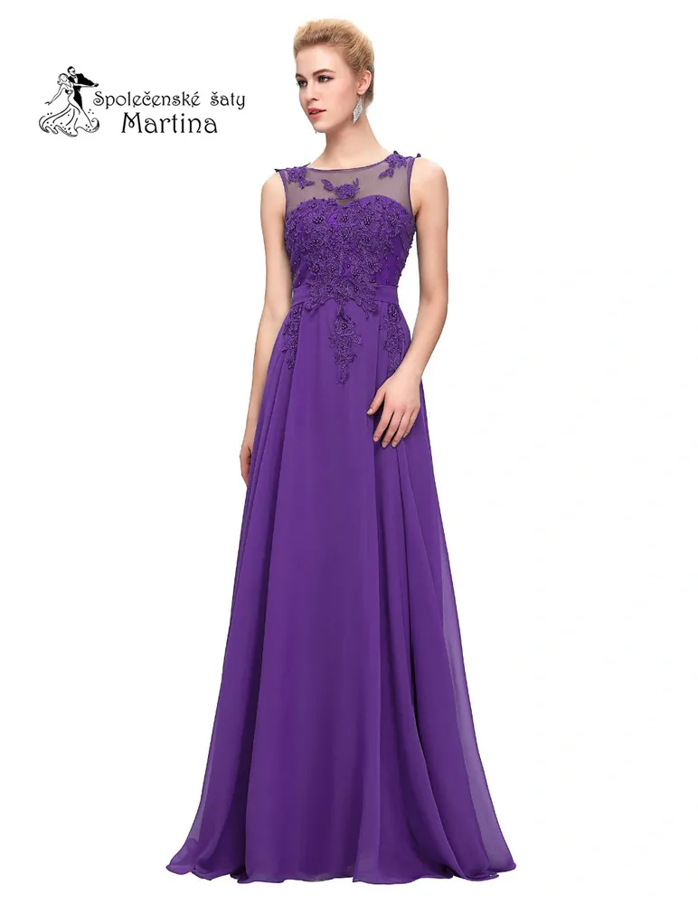 Fialové společenské šaty "Rihanna"
