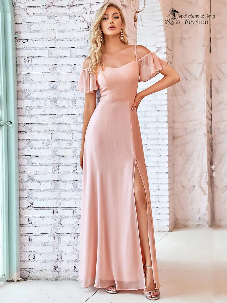 Růžové šaty pro družičku či svatebního hosta "Alisia"