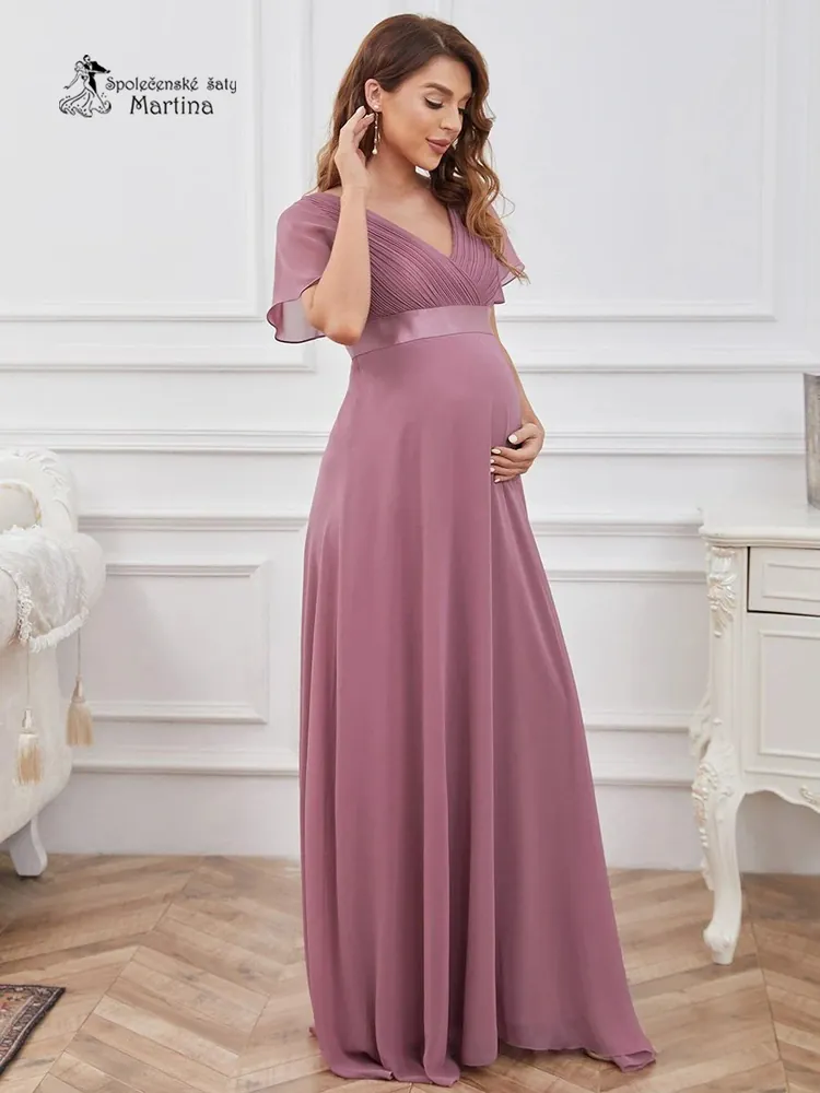 Lehké starorůžové těhotenské šaty "Phoebe" 