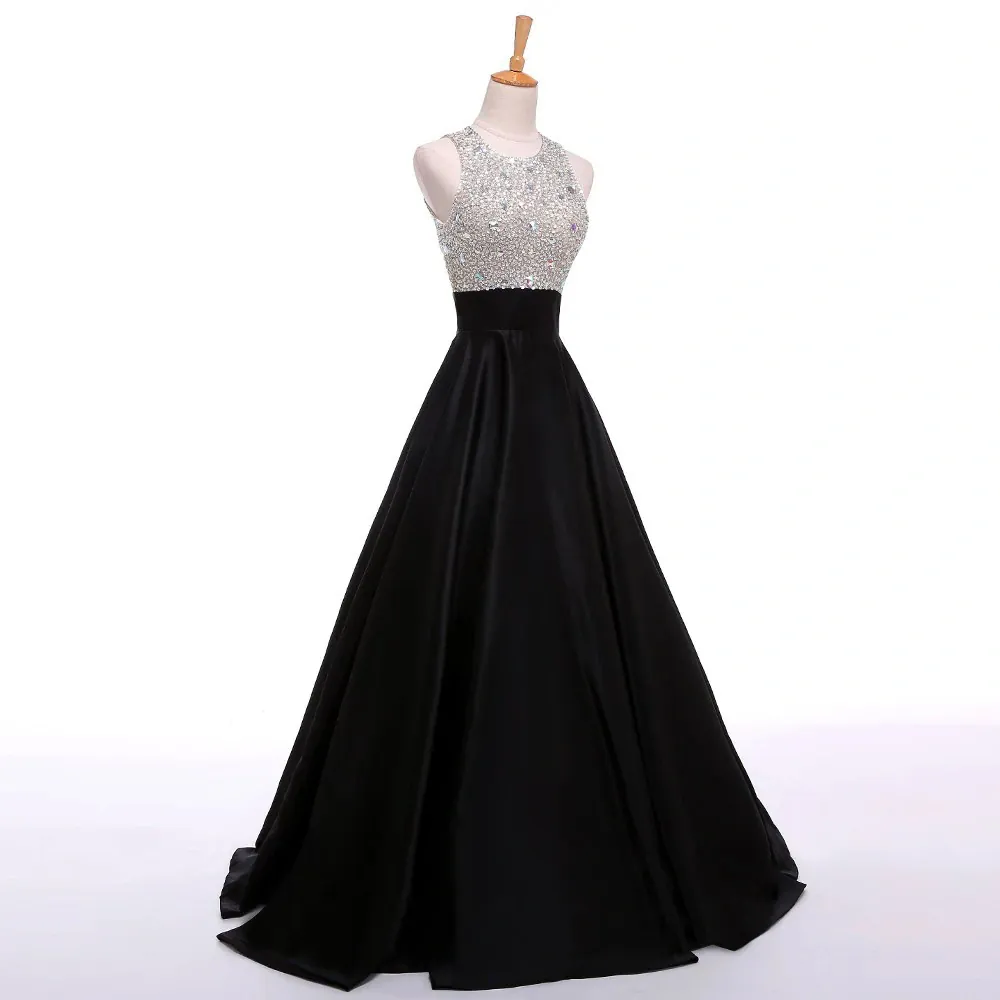 Černé společenské/maturitní šaty "Agatha" 