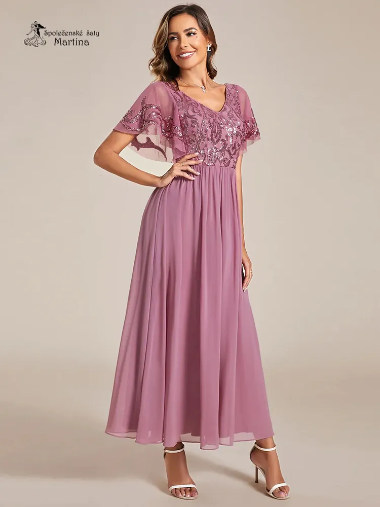 Starorůžové šaty pro svatební matku "Loris"