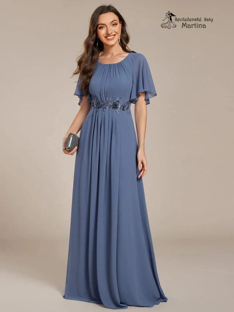 Staromodré dlouhé šaty pro svatebního hosta, svědkyni, maminku svatby "Rosalinda"