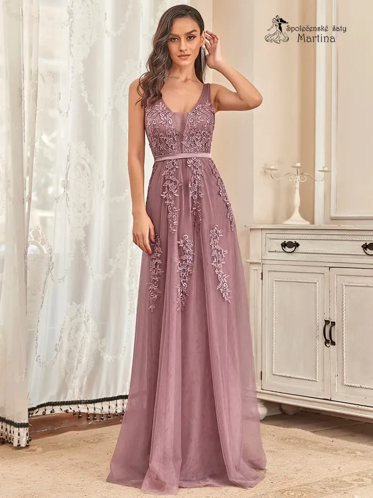 Boho šaty "Thelma" - starorůžové - vel. 38