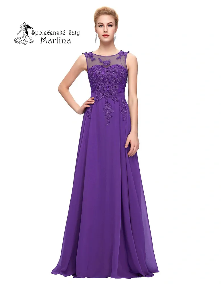 Fialové společenské šaty "Rihanna"