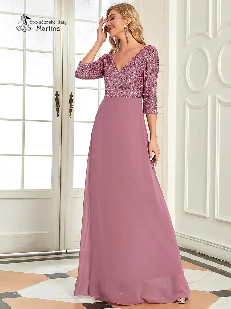 Starorůžové společenské šaty "Mackenzie"