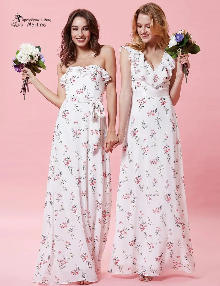 Jemné květinové romantické šaty "Claire"