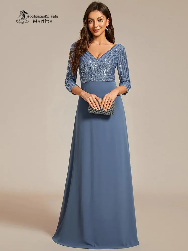 Dusty navy společenské šaty "Mackenzie"