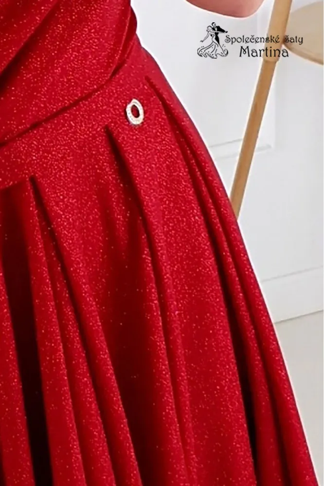 Červené třpytivé koktejlky "Freya" 