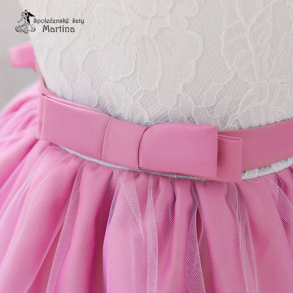 Tmavě růžové šatičky pro nejmenší s čelenkou "Adrianka" 0-2 roky