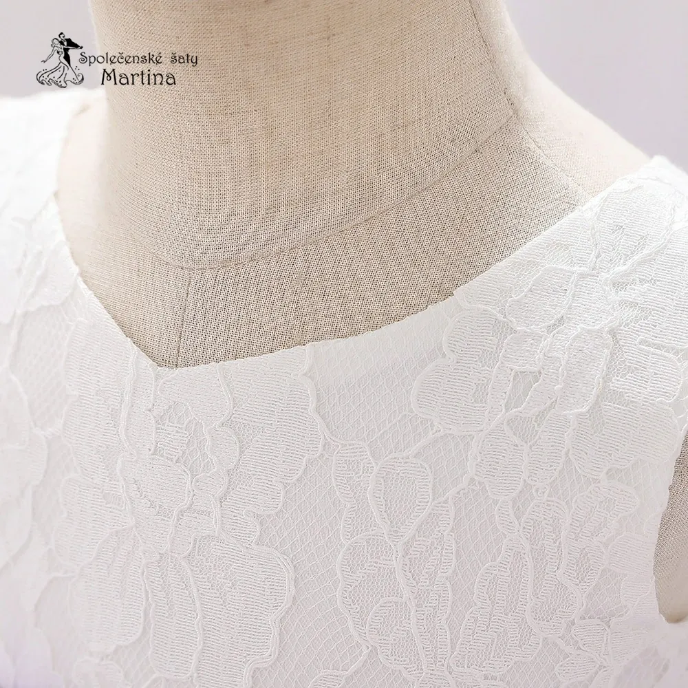 Bílé šatičky pro nejmenší s čelenkou "Adrianka" 0-2 roky