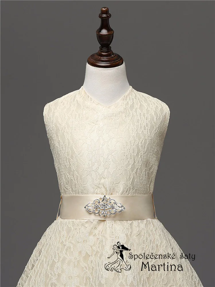 Dívčí šaty pro družičku "Andrea" 3-16 let - champagne