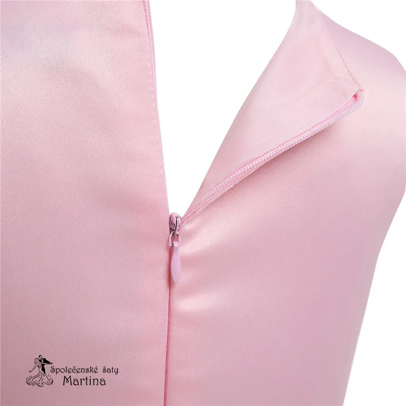 Šaty pro družičku "Alenka delší" 2-14 let - růžové