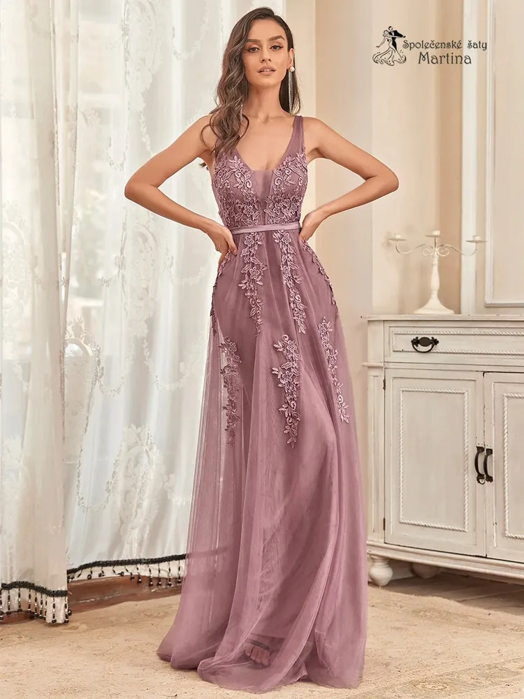 Boho šaty "Thelma" - starorůžové - vel. 38