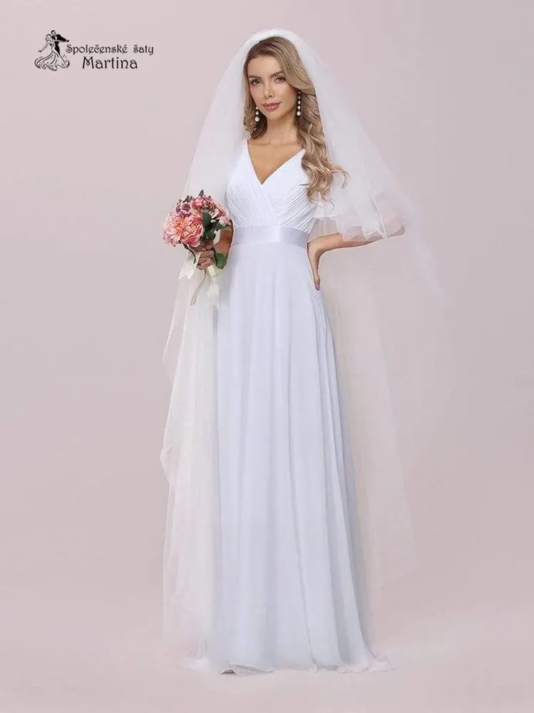 Svatební šifonové šaty "Camila" antického střihu