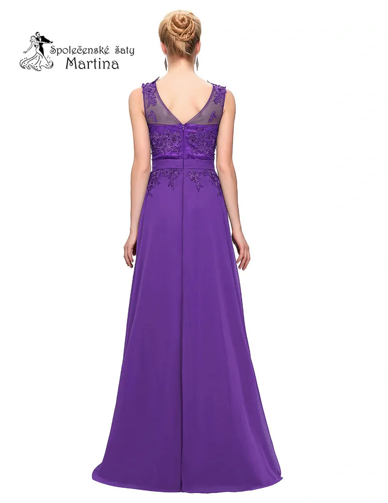 Fialové společenské šaty "Rihanna"