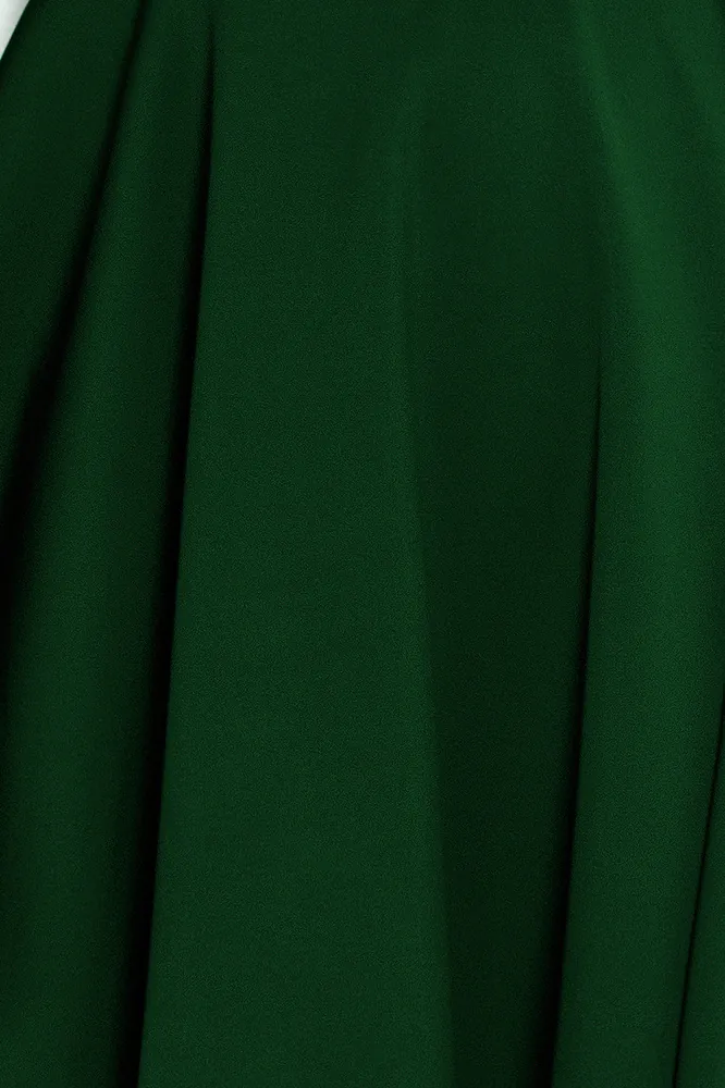 Tmavě zelené koktejlové šaty "Moon"