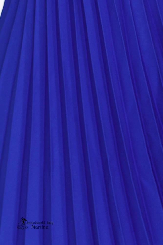 Modré plisované šaty "Lila"