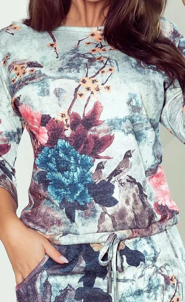 Sportovní šaty “Shelby” se vzorem okrasné zahrady