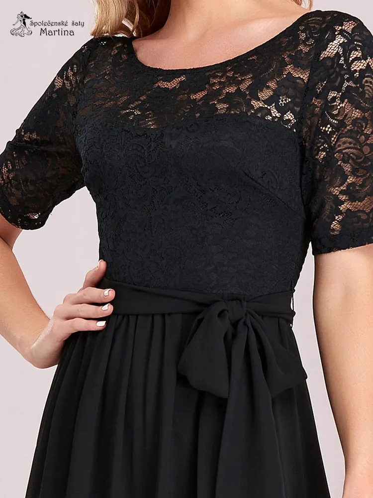 Černé společenské šaty "Leonne" - vel. 42