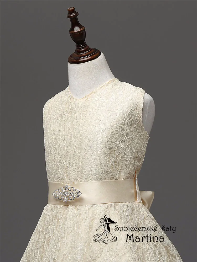 Dívčí šaty pro družičku "Andrea" 3-16 let - champagne