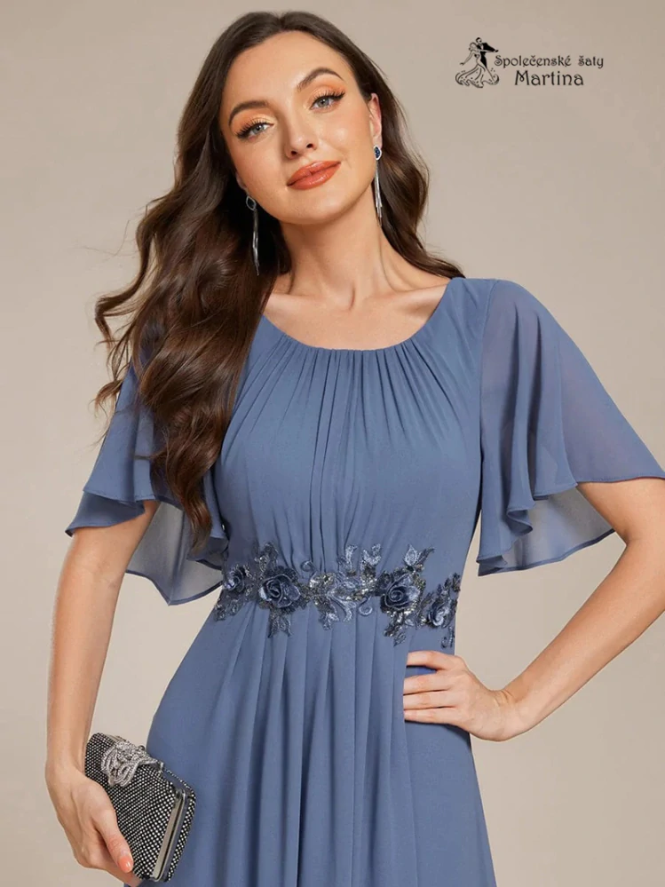 Staromodré dlouhé šaty pro svatebního hosta, svědkyni, maminku svatby "Rosalinda"