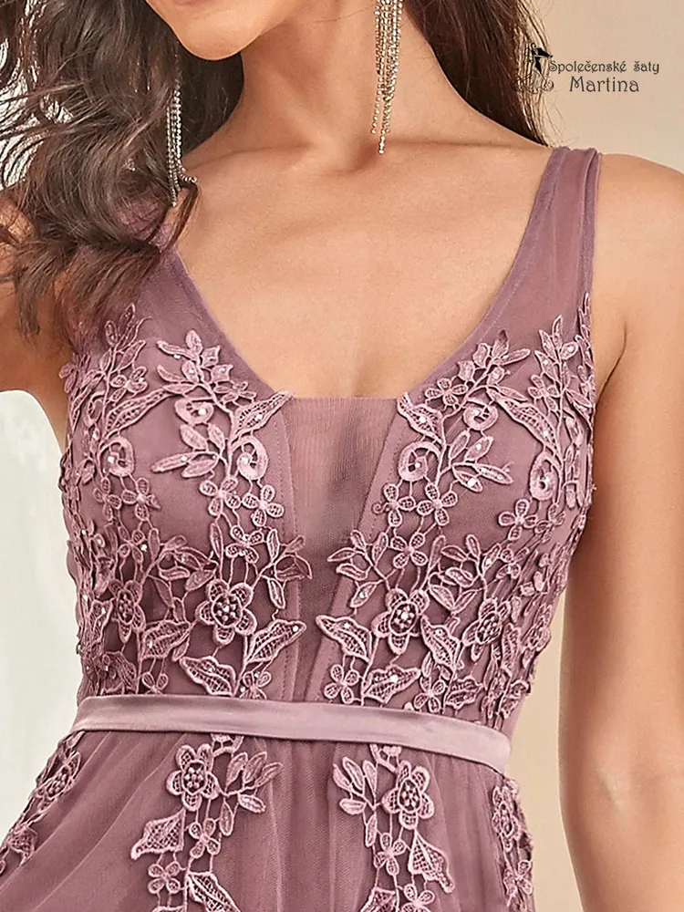 Boho šaty "Thelma" - starorůžové - vel. 38